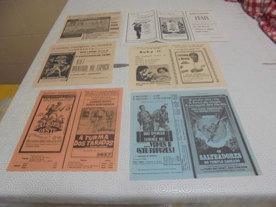 Folhetos de Cinema dos anos 80