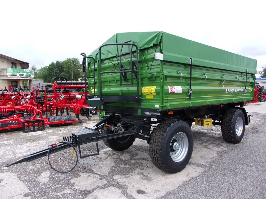 Pronar Przyczepa dwuosiowa paletowa Pronar PT-610 -10-ton, Przyczepa Pronar PT-653/2 - 6-ton z mechanizmem trójstronnego wywrotu, nadstawy, plandeka, balkon  Dostępne w Rad-Masz, Rolmasz Opoczno