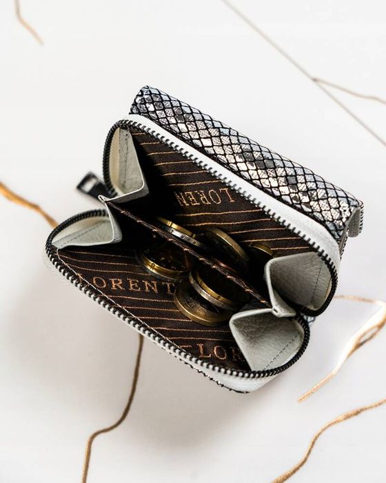 mały portfel damski ze skóry naturalnej - lorenti