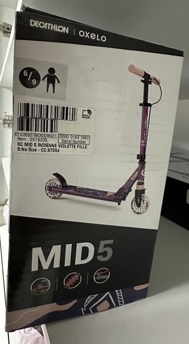 Trotinete MID 5 Violeta Oxelo Decathlon