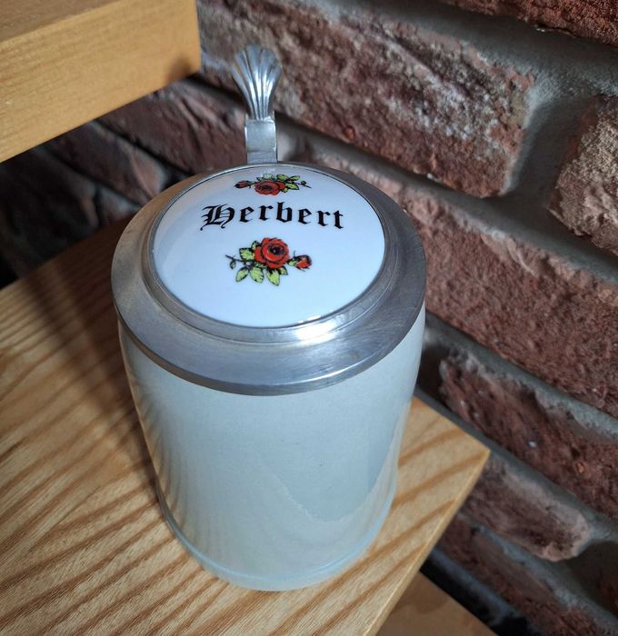 Vintage niemiecki kufel do piwa - Herbert