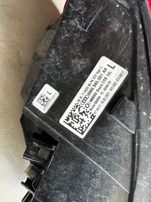 Audi A5 Sportback 2021 lampa tył lewa kompletna