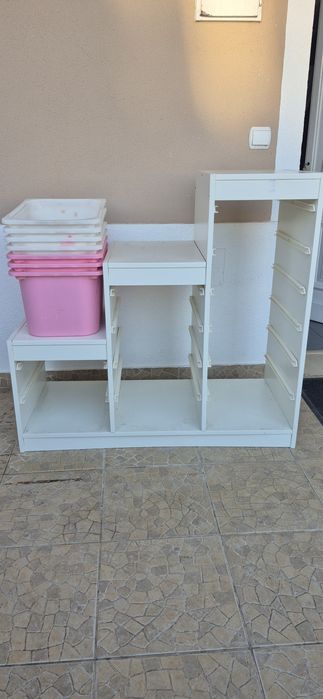 Comb arrumação c/caixas, branco/, 99x494x94 cm
Comb arrumação c/cai