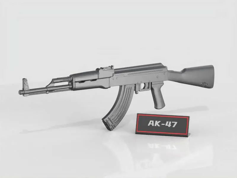 Miniatura Arma AK-47 Ornamento