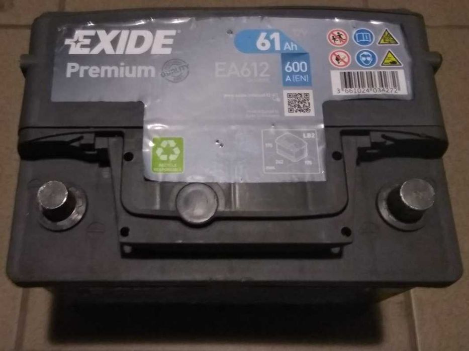 Akumulator Exide EA612 61Ah