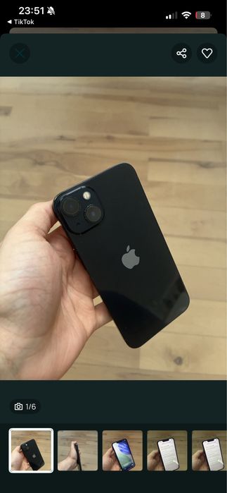 Iphone 13 128 gb 100% kondycji czarny