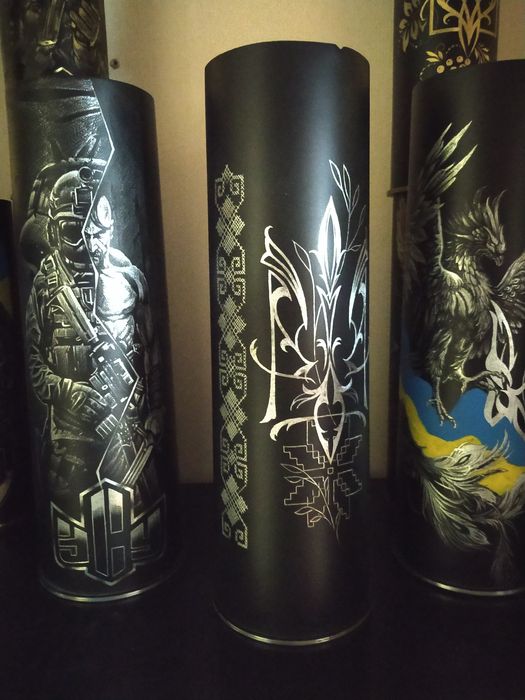 Гільзи сувенірні ручної роботи на подарунок аукціон як ваза