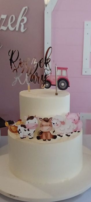 Topper roczkowy złota plexi