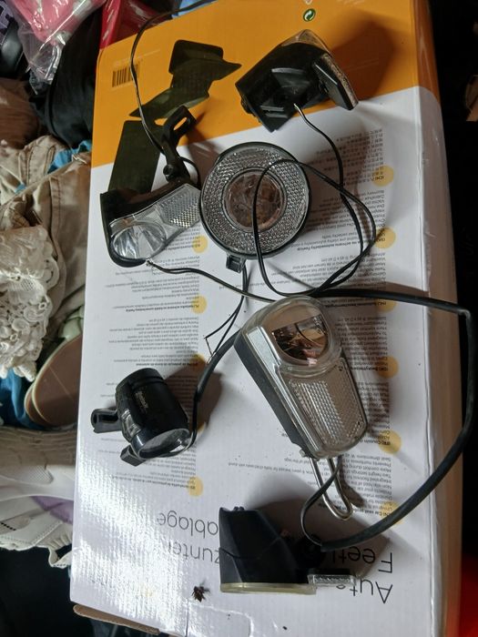 Zestaw 6 lampek rowerowych led