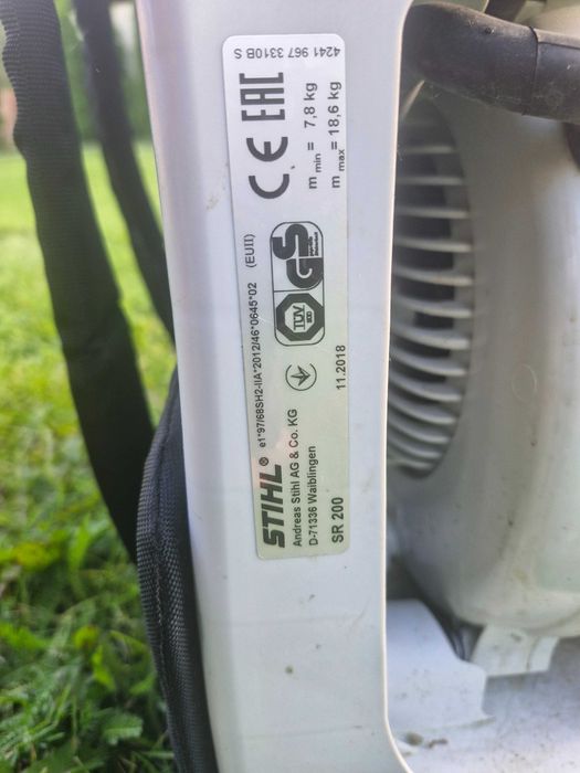 Opryskiwacz lekki Stihl spalinowy SR 200