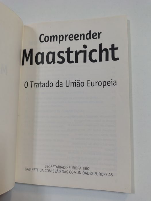 Compreender Maastricht: o Tratado da União Europeia 

Edição conjunta