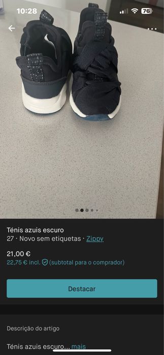 Sapatilhas azuis  26