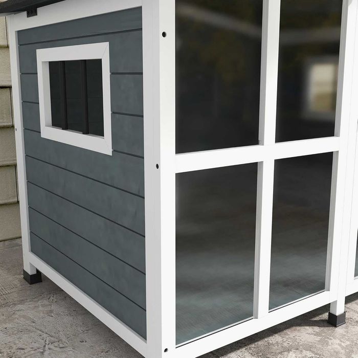 PORTES GRÁTIS - Casota de Madeira para cães médios 101x66,5x70,5cm