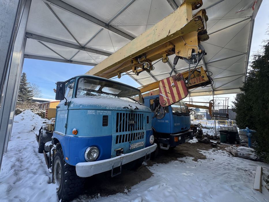 IFA W50 LA 4x4 ADK 70 7 ton aktualne UDT dzwig żuraw 21 m  Fak VAT