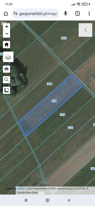 Działka rolna w Grabowcu