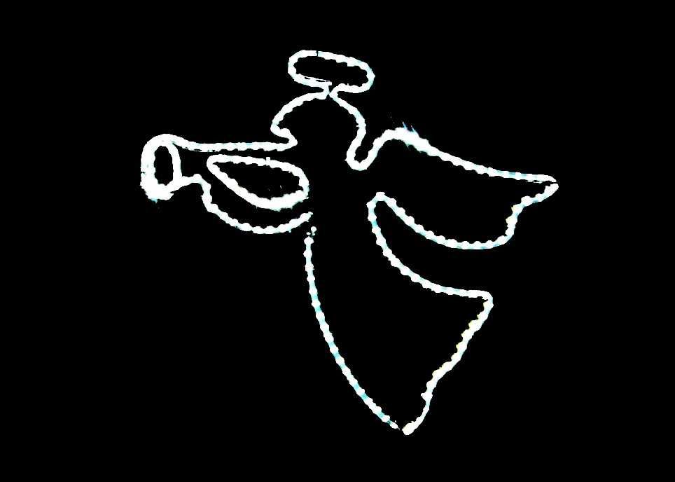 ANIOŁ Typ 1 Dekoracja latarniowa dwustronna LED