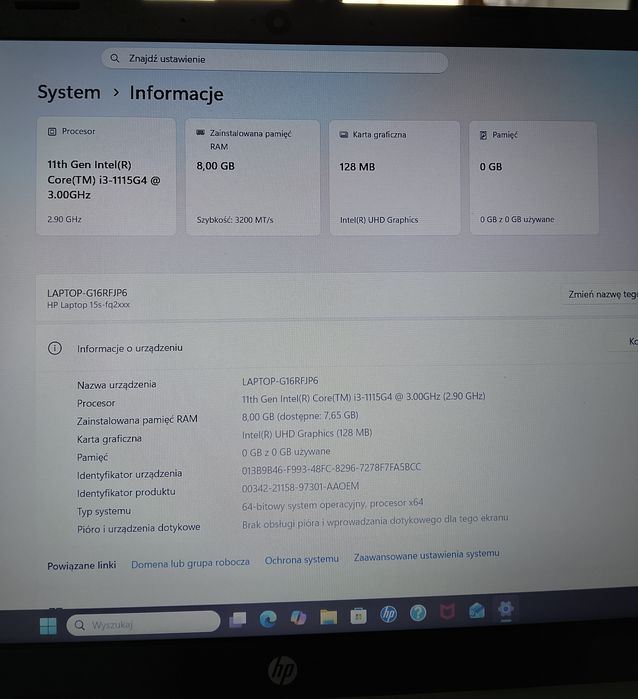HP Laptop G16RFJP6