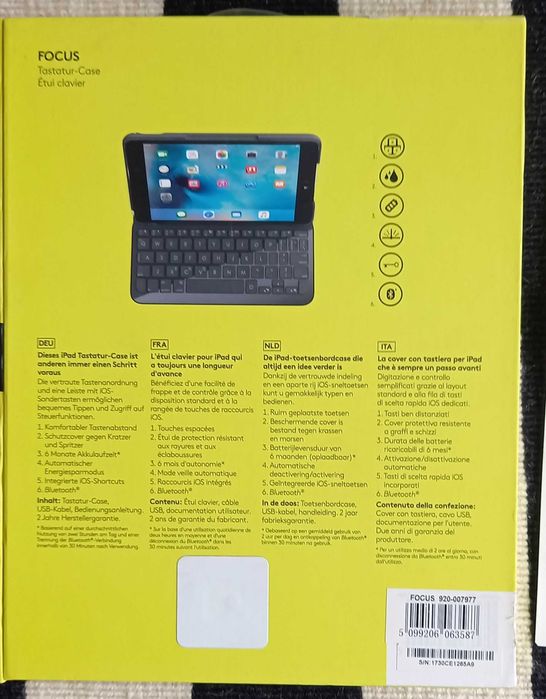 capa com teclado para iPad