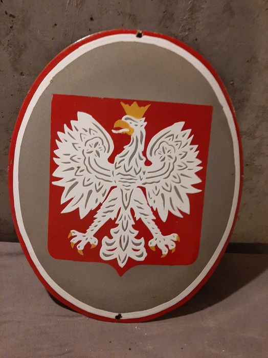 Godło Polski szyld emaliowany