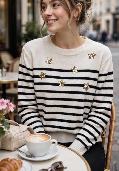 Sweter 38 M gwiazdki
