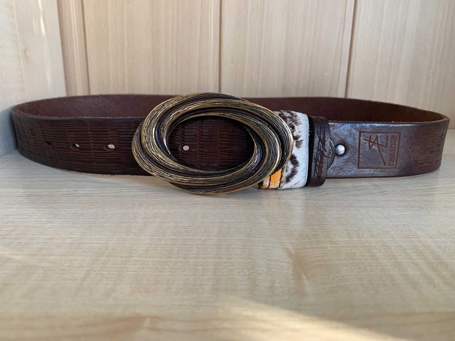 Кожаный ремень ROBERTO LEONARDI® Hand Made (Италия)