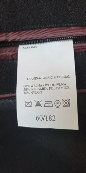 Płaszcz męski wełniany