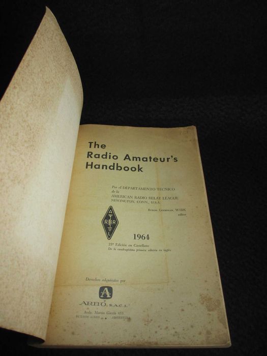 Livro The Radio Amateur’s Handbook ARRL 1964