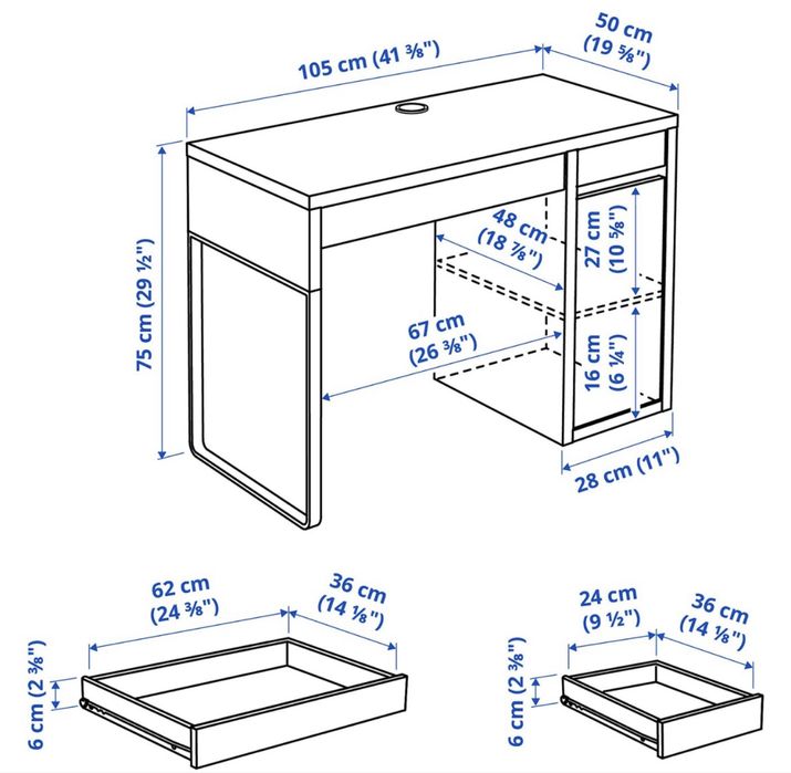 Biurko Micke IKEA