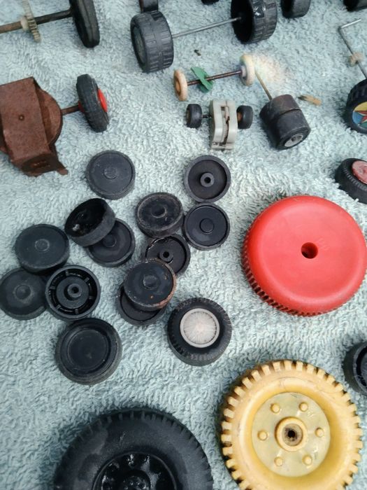 Vintage zestaw naprawczy koła oponydo autek samochodów