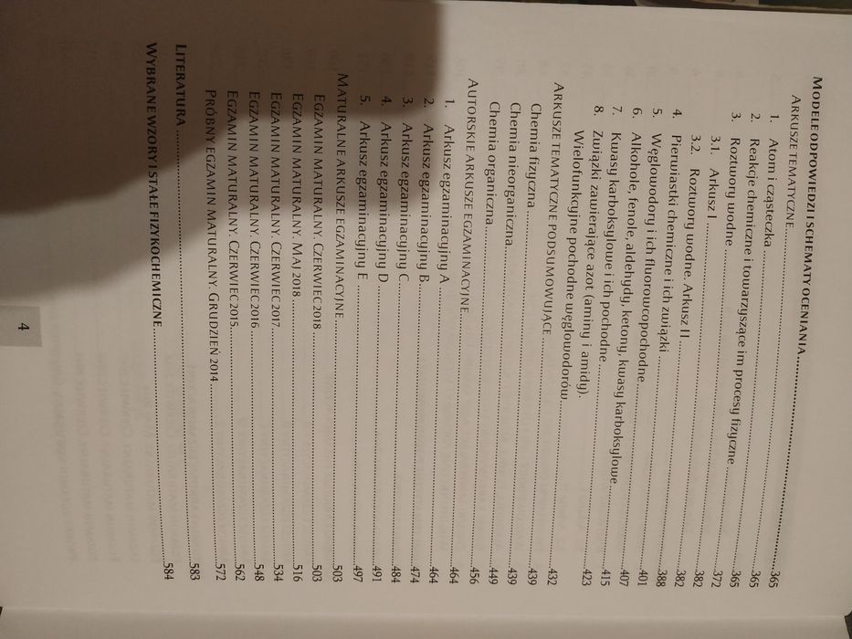 Arkusze egzaminacyjne Chemia Omega Pac