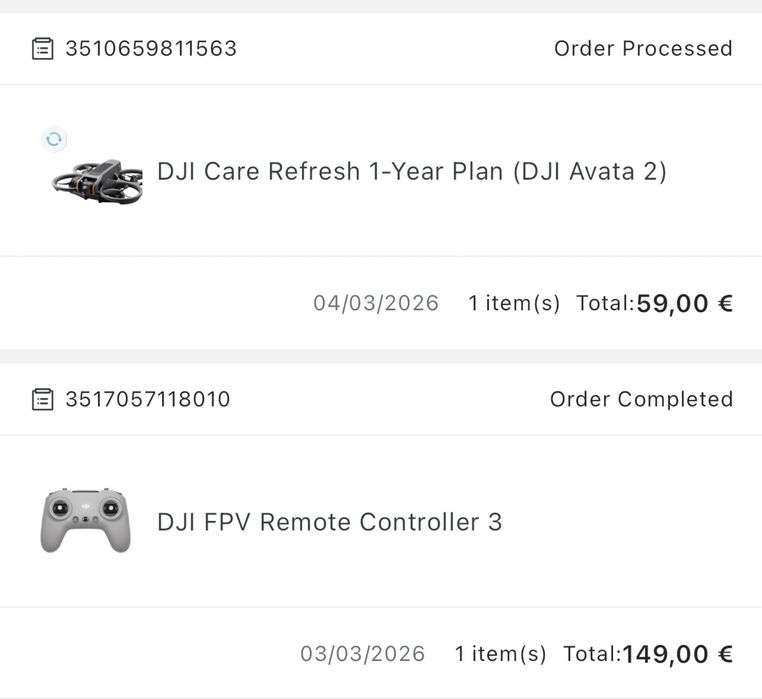 Dji avata 2 + remote controller 3