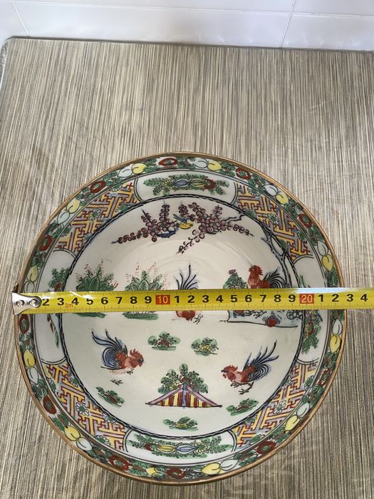 Pocelana tigela chinesa  tigela com galo,
