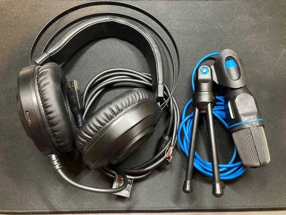Продаж навушників Bloody G521 Black та мікрофон Trust