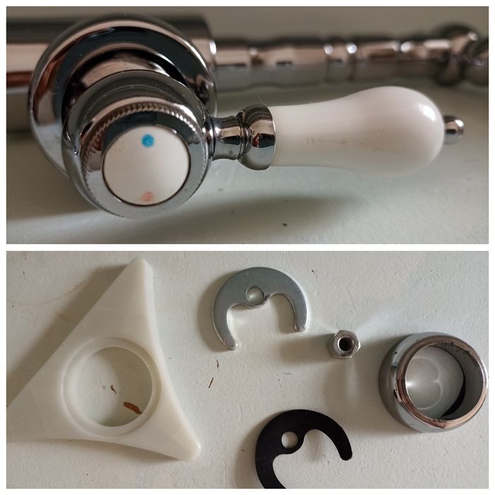 Torneira misturadora cromada - Ikea Glittran - usada