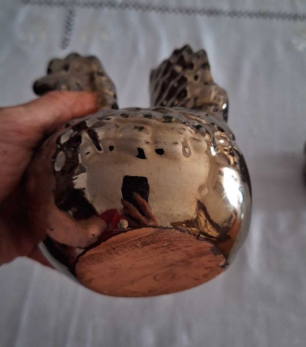 Peça em cerâmica - galinha, para decoração