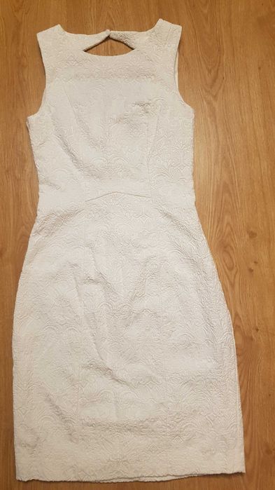 Sukienka z koronkowym tłoczeniem H&M 34 wieczór panieński poprawiny