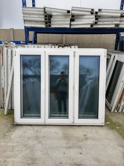 Okna trzyskrzydłowe 167x139 Niemieckie dowóz