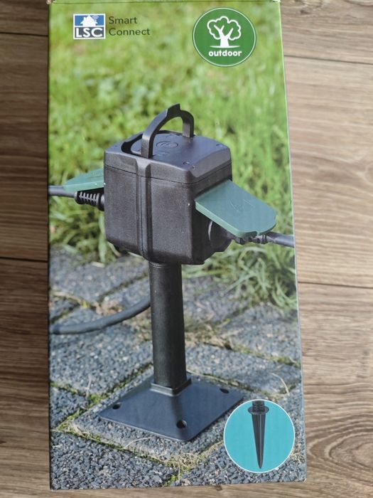 Gniazdko WiFi Ogrodowe Podwójne Wodoodporne