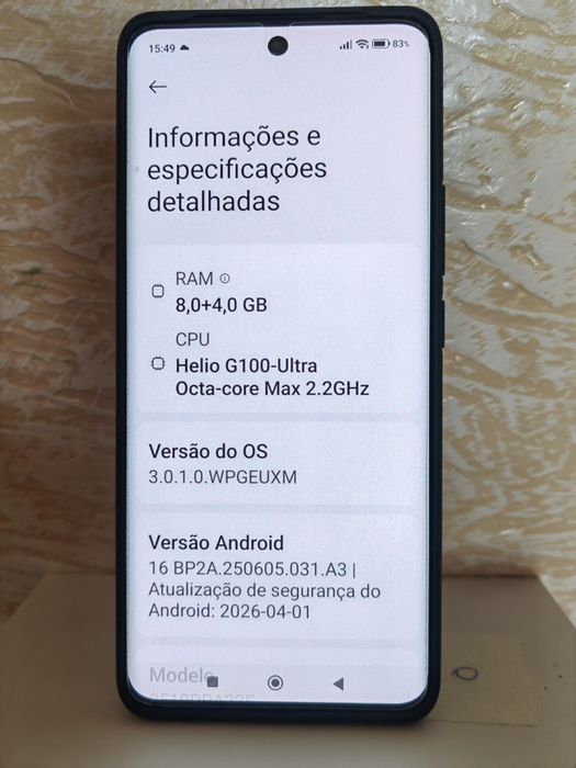 Redmi Note 15 8-256 G novo