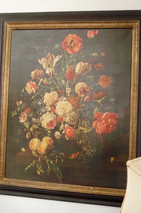 WYPRZEDAŻ/PRZEPROWADZKA stary piękny obraz martwa natura