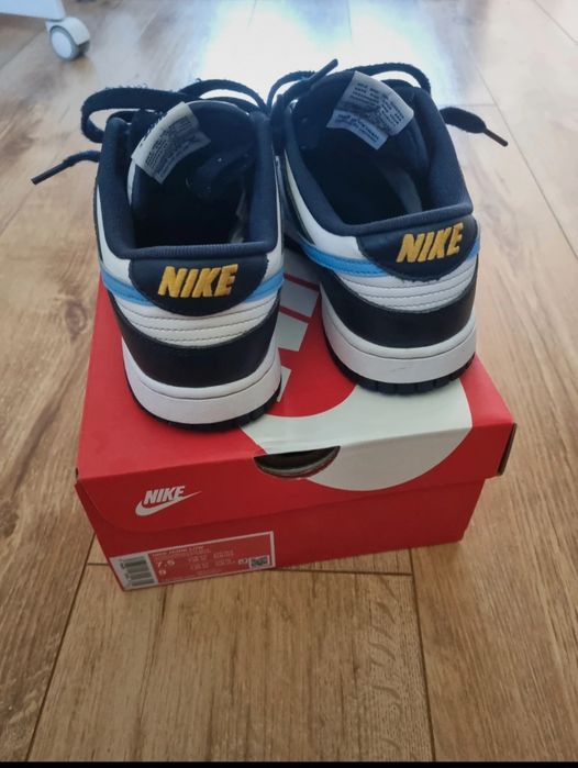 Nike dunk low granatowo-białe