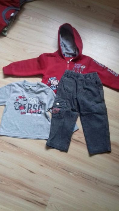 Spodnie + bluza + bluzka dlachłopca rozm. 98