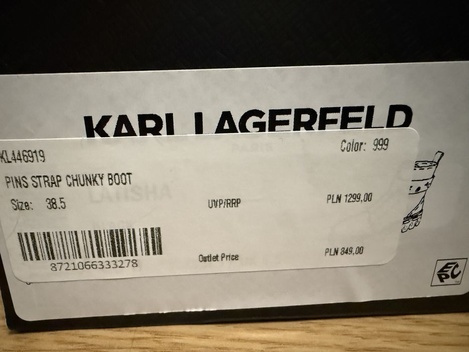 Sztyblety Karl Legerfeld  nowe na gwarancji