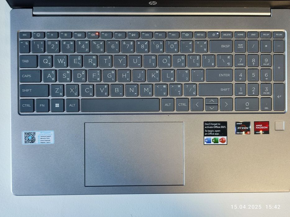 Ноутбук HP 15-fc0056AU Ryzen 5 7530U 4.5 GHz SSD 500 gb 12 Gb ram