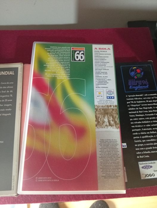 Conjunto de VHS futebol português