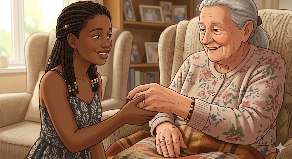 Cuidadora de idosos ao domicílio