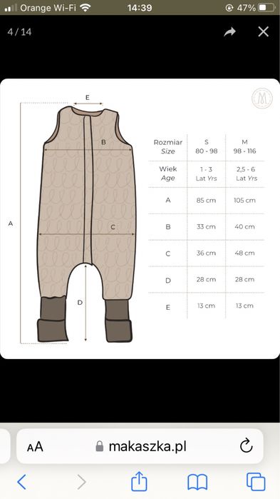 Lekki śpiworek do spania z nogawkami Makaszka – idealny na lato!