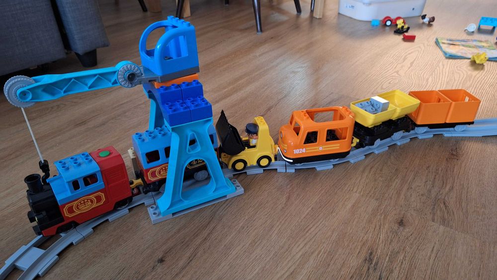 LEGO Duplo 10875, 10507, 10872 pociągi tory, kolejka, zestaw