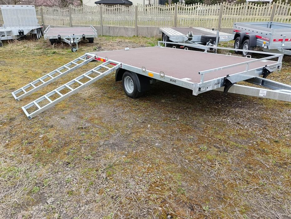 TEMARED QUAD 2 3020C 1,5T  Przyczepa do przewozu Quadów 300x200 1500 DMC najazdy RATY DOSTAWA