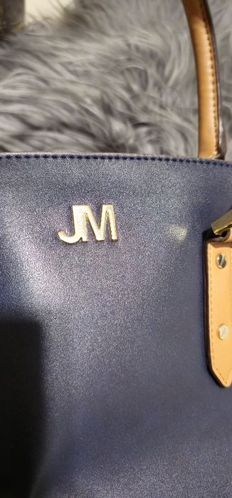 Torba torebka granatowa różowa star Julien McDonald